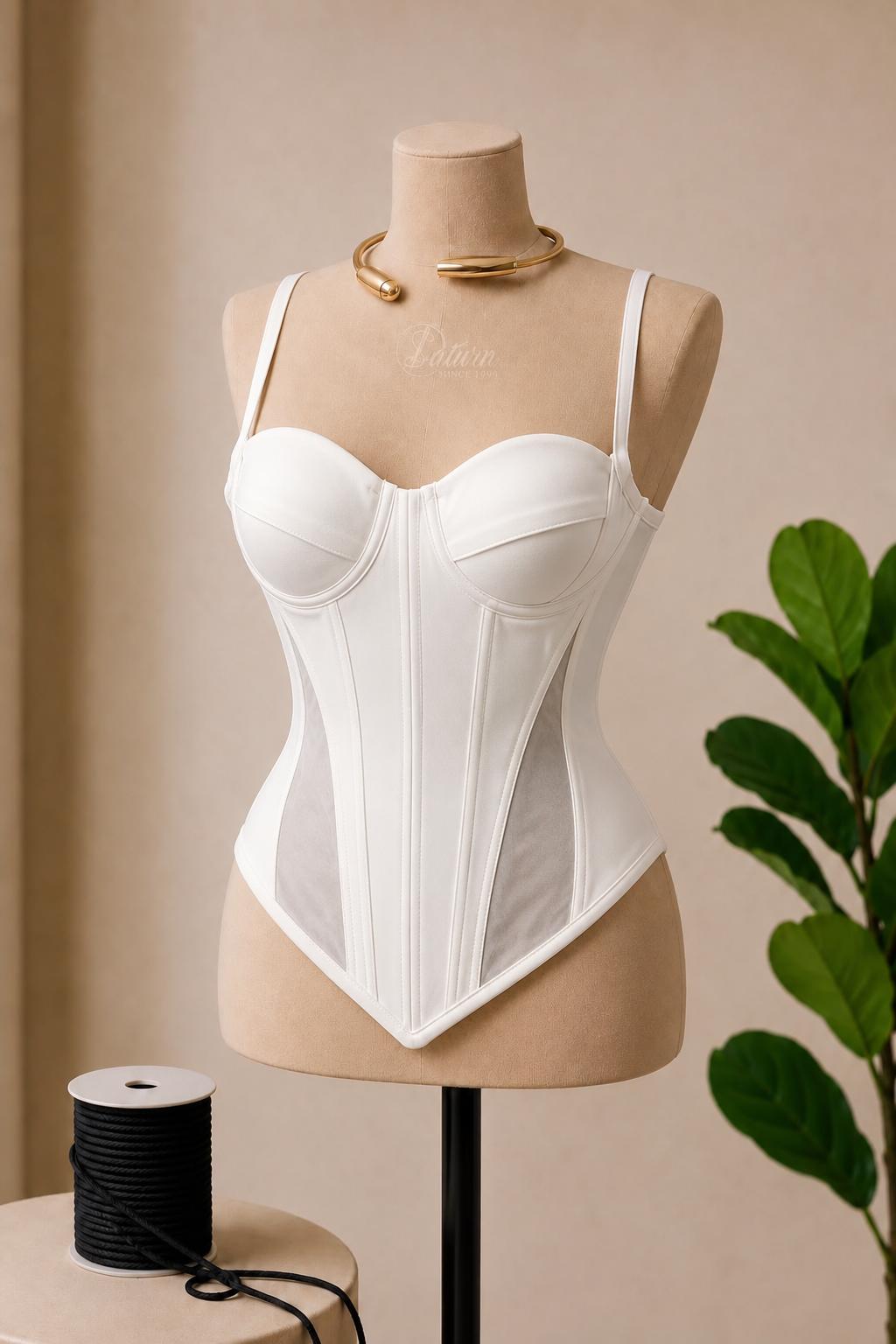 Corset cu cupe și bretele M41 – Corset elegant modelator pentru rochii și ținute de ocazie