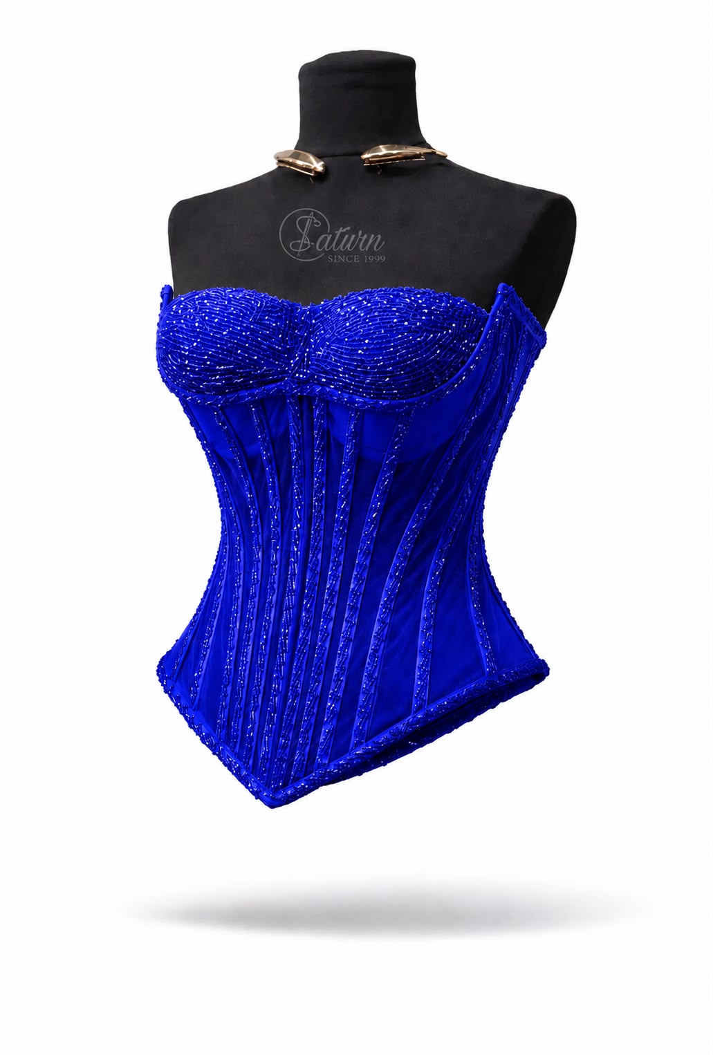 Corset modelator din tull cu pietre in V / M27