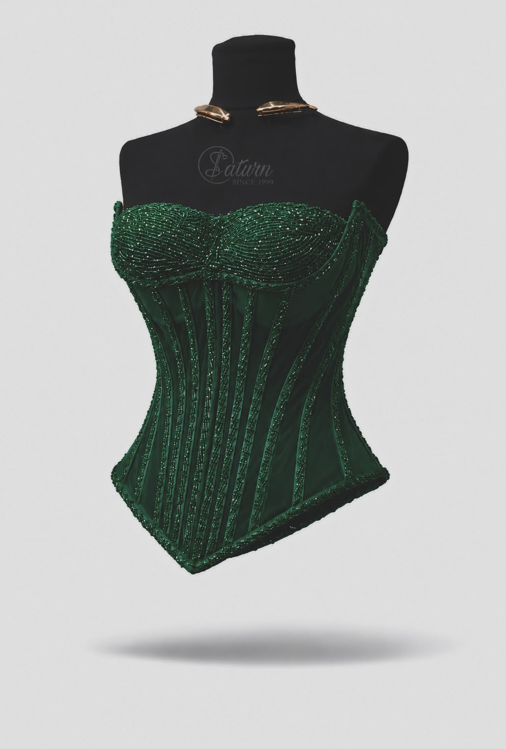 Corset modelator din tull cu pietre in V / M27