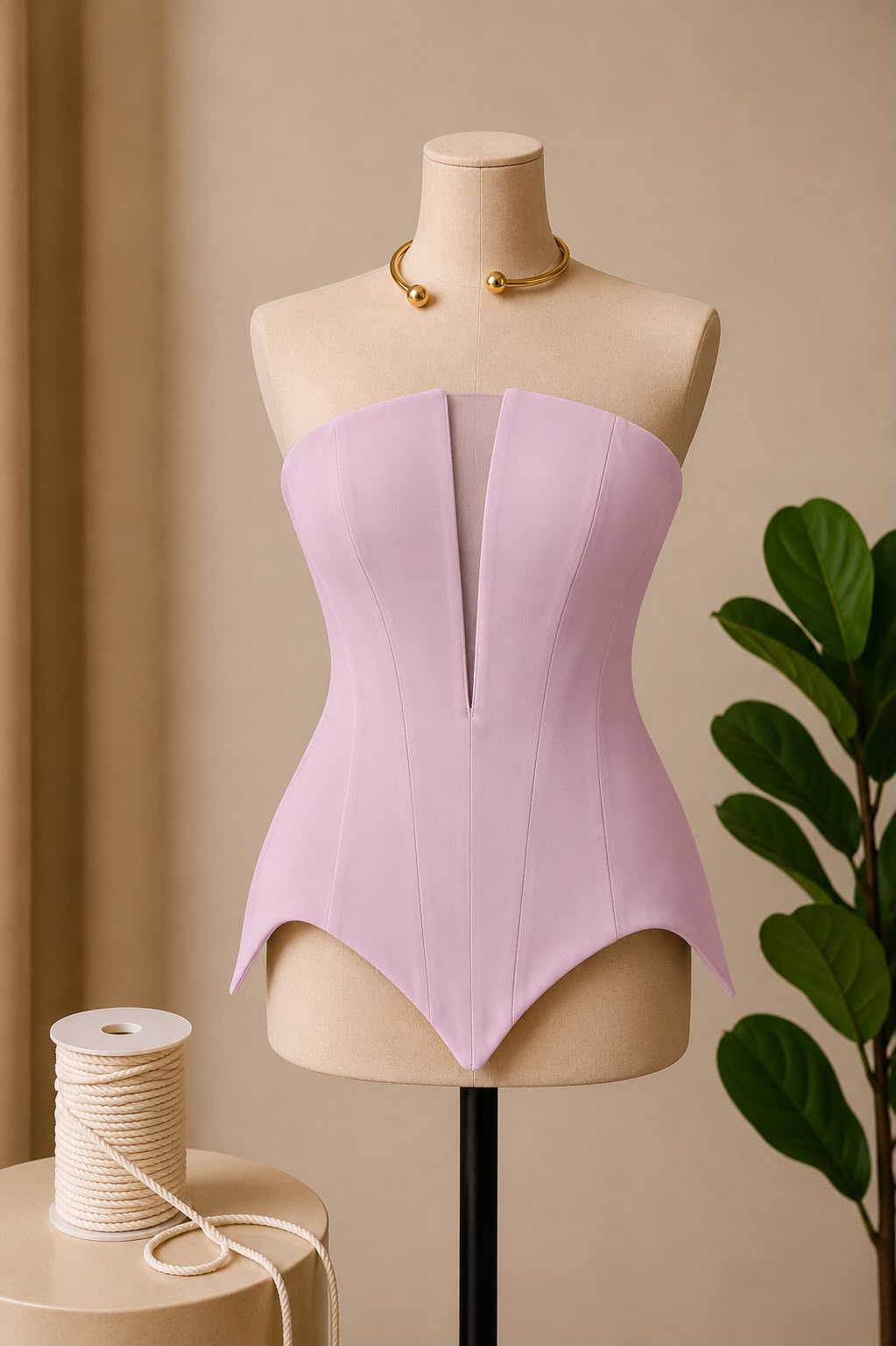 Corset elegant si croiala ce evidentiaza talia M40