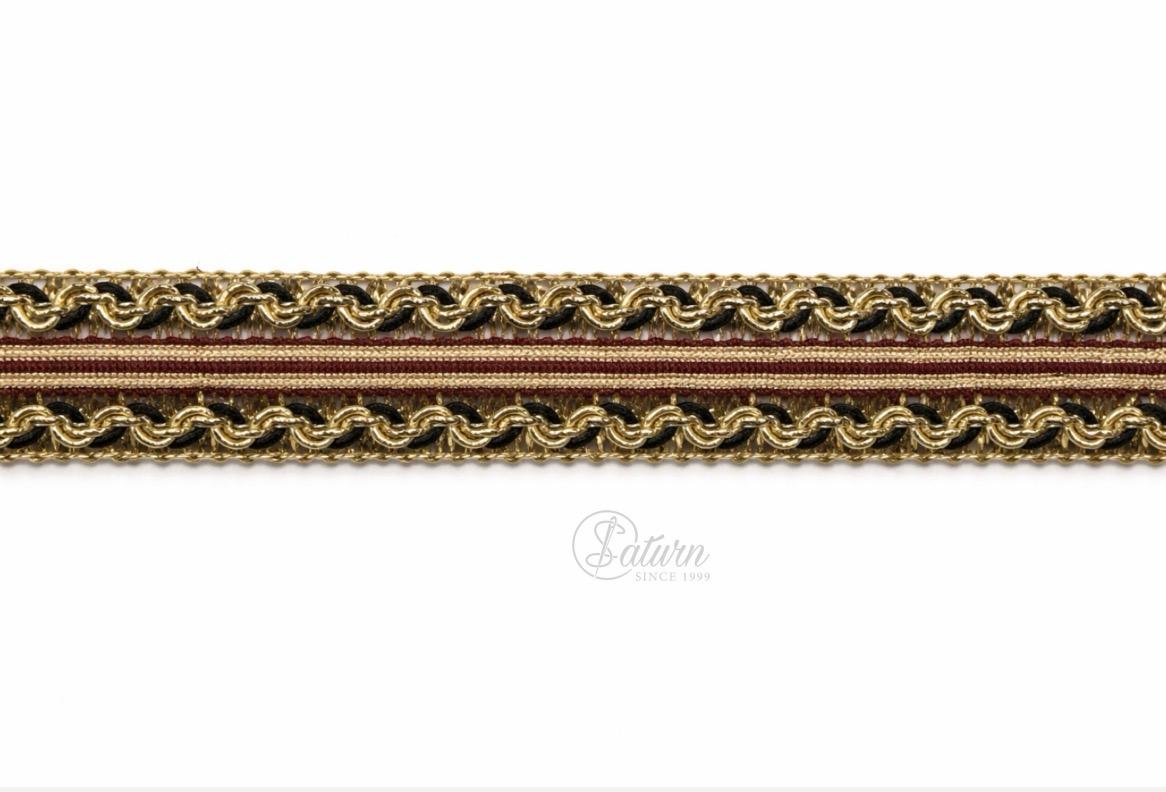 banda decorativa auriu cu negru 
