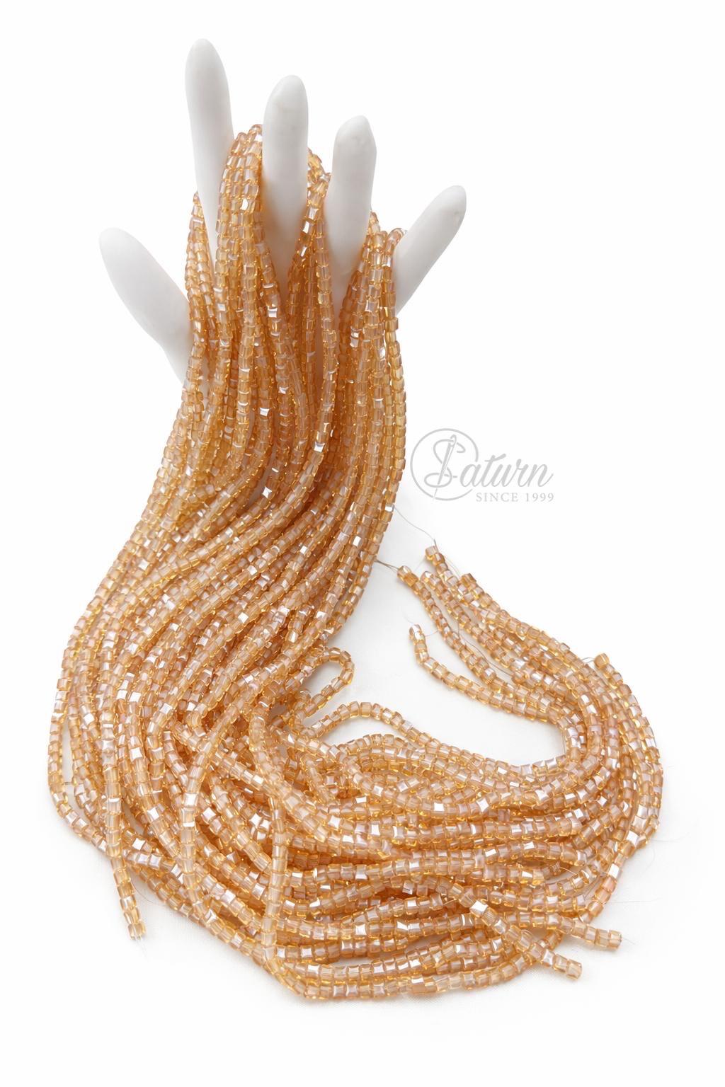 Sirag de margele/perle din sticla patrate 4mm diverse culori handmade mercerie saturn 