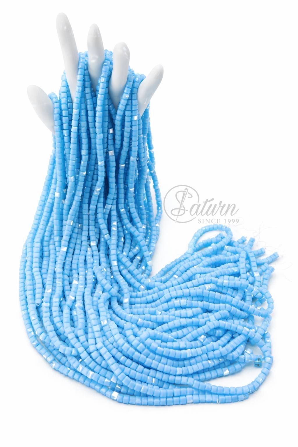 Sirag de margele/perle din sticla patrate 4mm diverse culori handmade mercerie saturn 