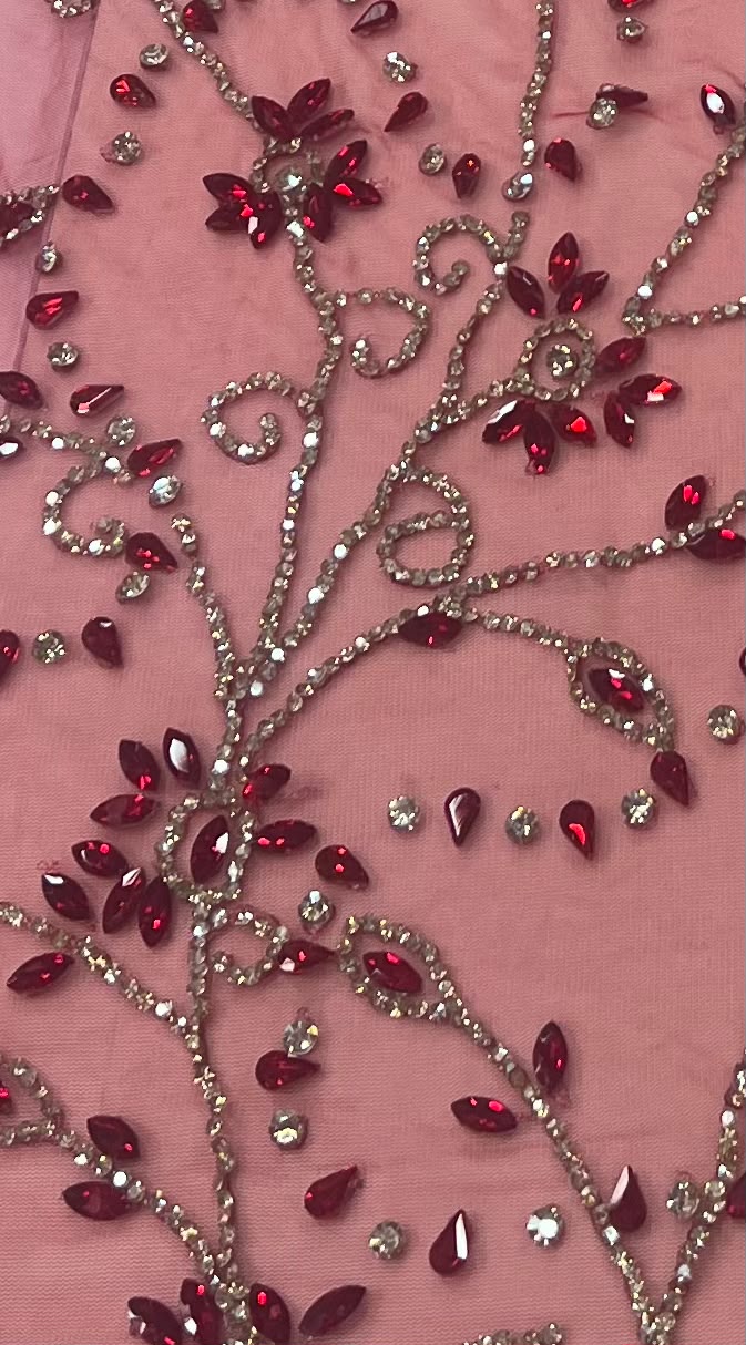 cristale și pietre decorative – Roșu/Bordo