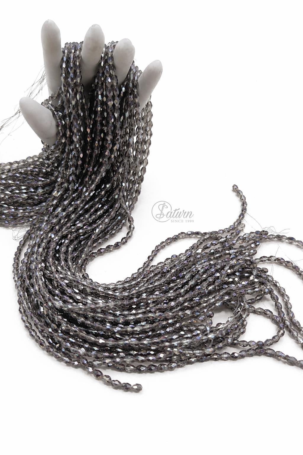 Sirag margele cristale fatetate 6x8 mm, model oval, 70 margele/sirag, culori diverse pentru bijuterii handmade mercerie saturn 