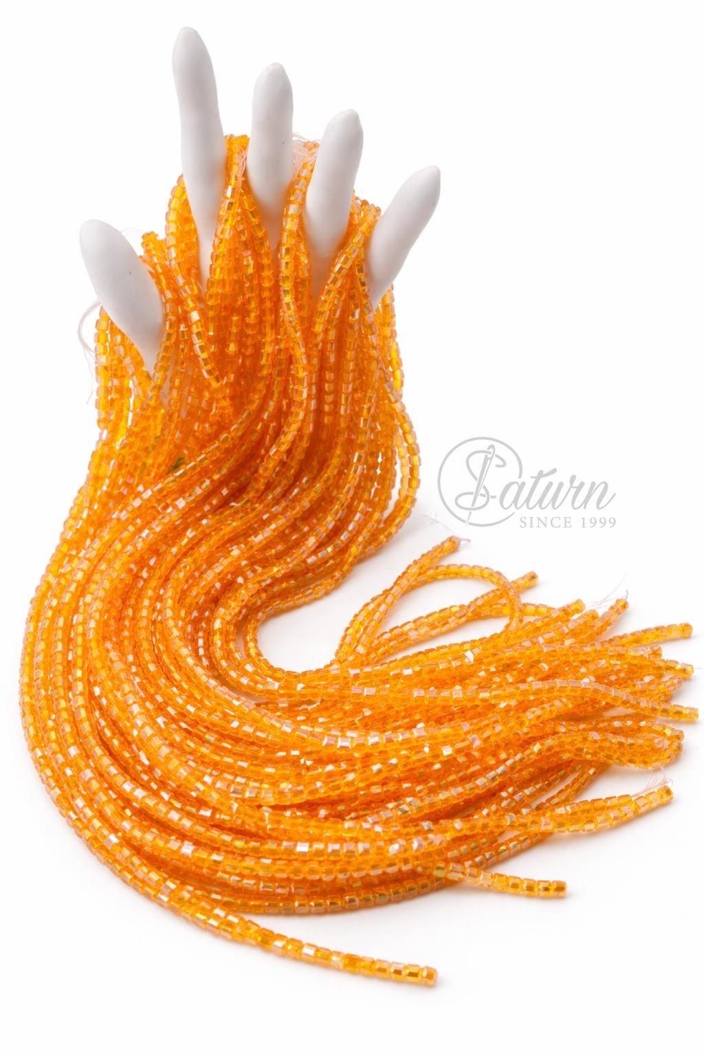 Sirag de margele/perle din sticla patrate 4mm diverse culori handmade mercerie saturn 