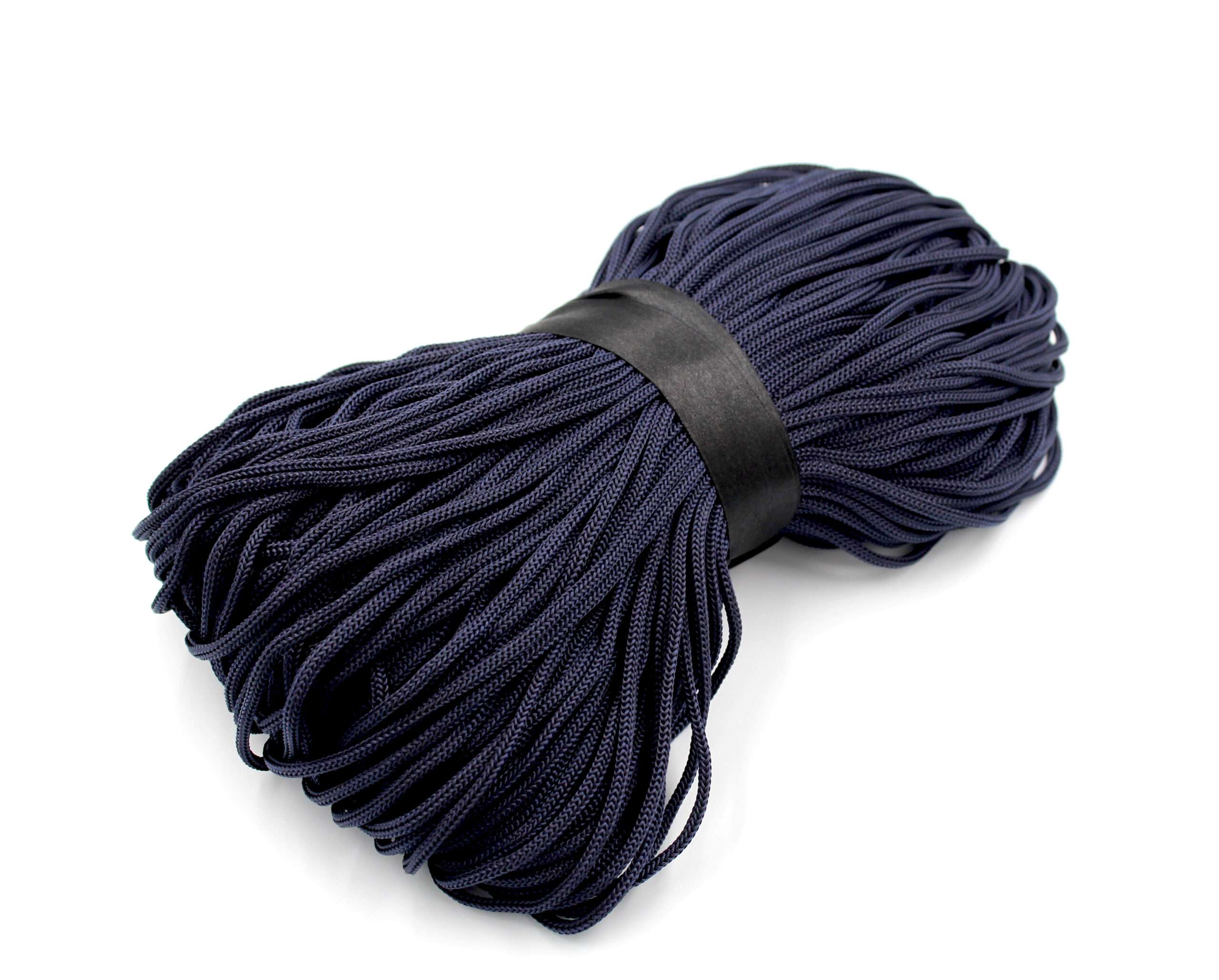 Snur Rotund Poliester 3 mm – 100 m/Rola pentru Treninguri si Îmbracaminte